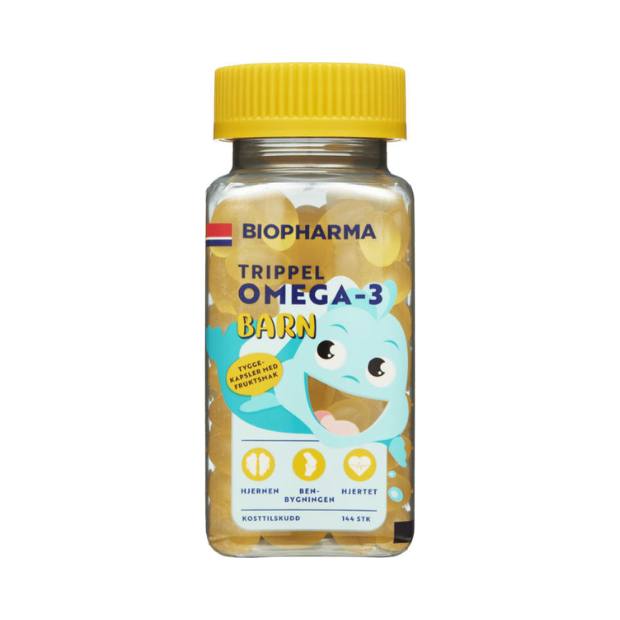 Trippel Omega-3 Barn(Kids) 144stk Biopharma